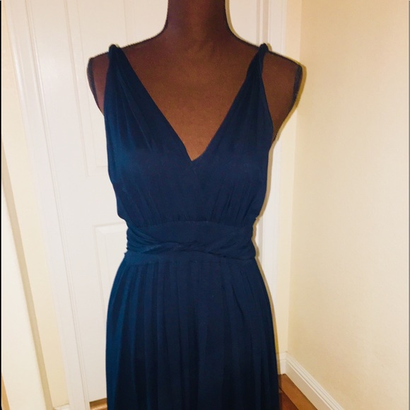 NWTS***DKNY / Navy Blue Grecian Dress / Size M - Picture 2 of 8